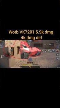 Wotb VK7201 5.9kdmg 4k dmg def #wotblitz #новостиблиц #танксблитцtanksblitz #gaming #танкблиц