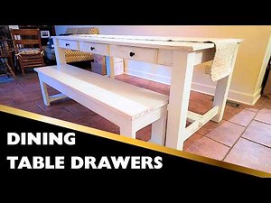 DIY Dining Table Drawers From Start to Finish | Woodworking