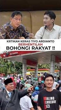 TIYO ARDIANTO PRABOWO PURBAYA BERHENTILAH BOHONGI RAKYAT