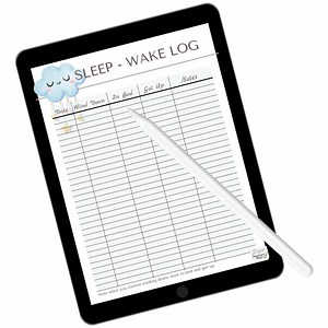 Daily Sleep Log, Sleep Tracker With Journal, Track Apple Health and Fitbit Data, Goodnotes and Notability, Printable & Digital Sleep Tracker - Etsy