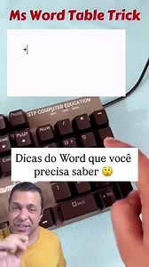 Parece só uma linha digitada, mas em segundos ela vira uma tabela pronta No vídeo, o criador mostra como usar caracteres simples do teclado para montar colunas automaticamente no Word Nada de menus escondidos ou passos longos, é digitar do jeito certo e deixar o programa fazer o resto Esse tipo de detalhe economiza tempo e deixa o trabalho mais organizado É o tipo de dica que passa despercebida, mas depois que você aprende, não abandona mais #DicaNoWord #ProdutividadeNoPC #AtalhoDeTeclado #Tecno