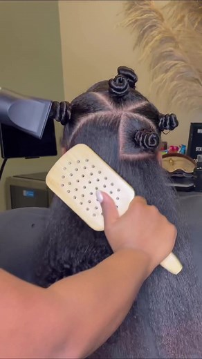 Natural hair care done with Black Hair Products. Enjoy this step by step Silk Press. #silkpressatlanta #atlhairstylist #atlhairstylist #silkpressnaturalhair #silkpress #naturalhaircare #blackhairproducts