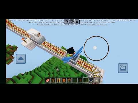 rolercoaster ride in minecraft [full of fun]
