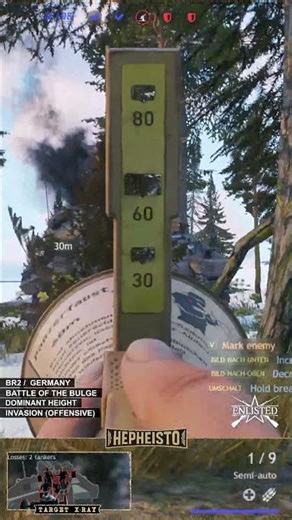 German Paratrooper destroys M10 GMC with Panzerfaust | Battle of the Bulge