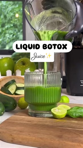 Liquid Botox In A Glass 🥒🍋‍🟩🍏 This green juice is not just a drink it’s a glow-up in every sip. Packed with skin-plumping, collagen-boosting, and anti-aging ingredients your skin craves. No needles. No filters. Just real, inside-out glow. Your skin will thank you in 7 days. DM me ‘Blueprint’ if you want my full Glow Blueprint ebook. Let’s get you glowing! #glowingskin #skincare #viral? #viralllllll #foru #greenjuice #juices