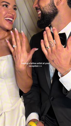 Unique Matching Tattoos for Your Wedding Reception