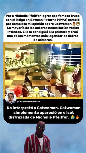 Michelle Pfeiffer hizo realidad uno de los momentos más icónicos de Catwoman | Batman Returns (1992)