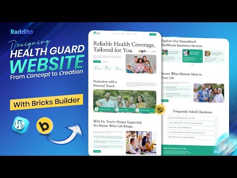 Build Complete Health Insurance Website in WordPress Using Bricks Builder – Full Guide #webdesign