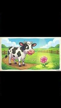 قصة البقرة السعيدة والديك الملون | حدوتة جميلة قبل النوم للأطفال 🐮🐓