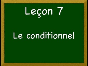 Le conditionnel emploi / formation
