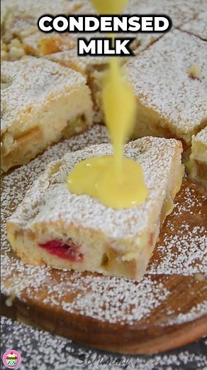 3-Ingredient Rhubarb Squares, Quick & Tasty in 30 mins