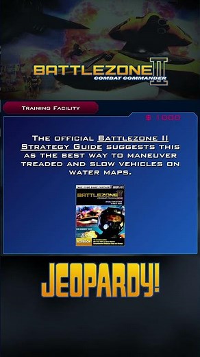 Battlezone II Jeopardy! (Training Facility for $1000) #battlezone #jeopardy #strategy