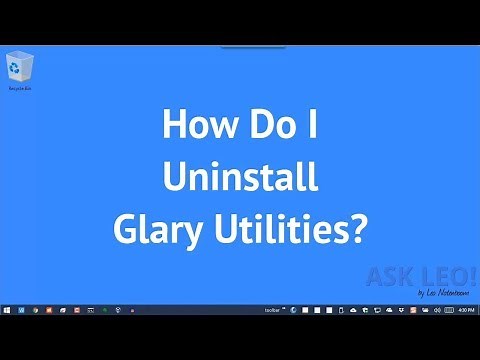 Uninstall Glary Utilities