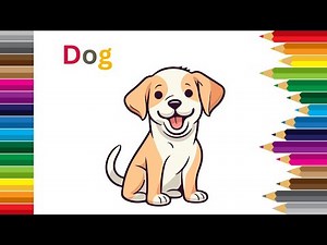 Draw a Cute Dog: A Fun Tutorial for Kids 🌈