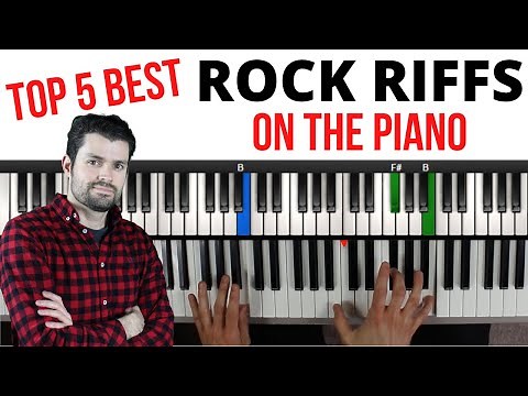 Top 5 Best ROCK Riffs on the Piano and How to Play Them