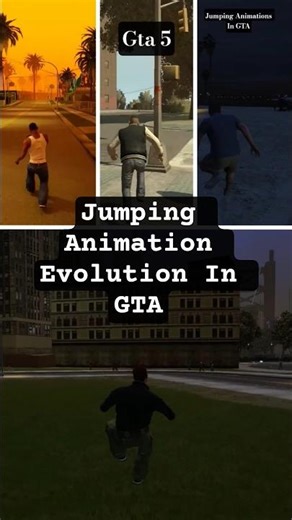 Jumping Animation Evolution In GTA Games