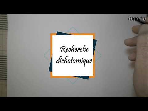 Algorithmique & programmation - La recherche dichotomique