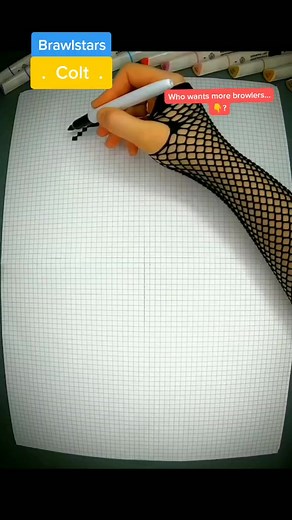 How to Draw Colt from Brawl Stars | Pixel Art Tutorial