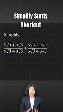 Surds Simplification Trick | Simplify in Seconds | Maths Shortcut for Competitive Exams #shorts