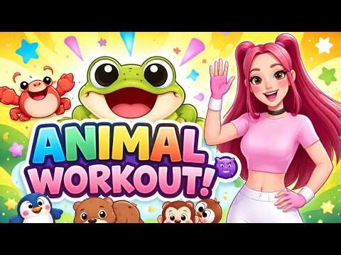 ANIMAL WORKOUT 🐸😈 | Can You Move Like These Animals? FUN Kids Exercise!
