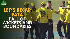 2.2M views · 10K reactions | Let's Recap FATA Fall of Wickets And Boundaries | Peshawar vs FATA | Match 28 | 1st Semi Final | Pakistan Cup 2023/24 | PCB | M1V1A #PakistanCup | #PSHvFATA | Pakistan Cricket Team | Facebook