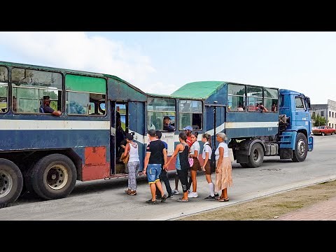 Riding Cheapest Public Transport Bus of Cuba