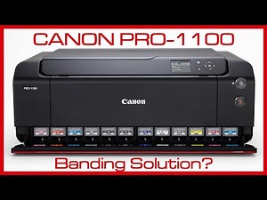 Canon Pro-1100 | Fixing Banding Problem with Manual Print Head Alignment