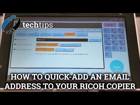 How to quick-add an email address to your Ricoh copier for scanning || Office Systems Tech Tips