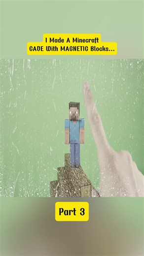 I Made A Minecraft CAVE With MAGNETIC Blocks...#legocreator #papercraft #magneticblocks #part3