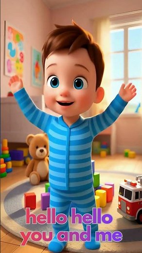 Learn to Say Hello with This Cute Dancing Baby 🕺 #BabyDancing #GreetingSongs