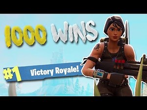 My 1000th Win!!! 15 Kill Solo Gameplay (Fortnite Battle Royale)