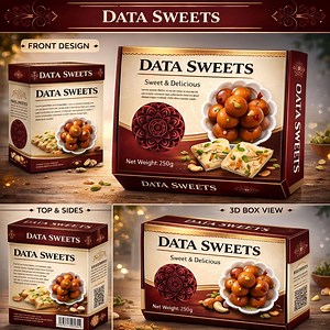 Sweet Box Packaging Template |bakery Packaging Design| Instant Download - Etsy Canada