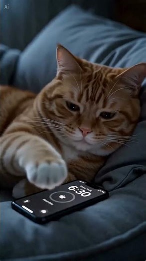 Alarm Goes Off - Cat is FURIOUS It's Monday Morning! 🐱⏰😾😴
