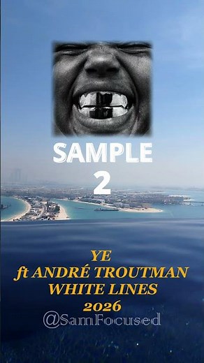 YE WHITE LINES ◻️📏 feat ANDRÉ TROUTMAN sample #ye #kanye #bully #sample #samfocused