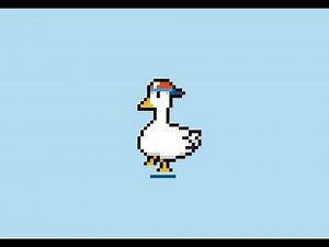 Duck dance to 8 bit music