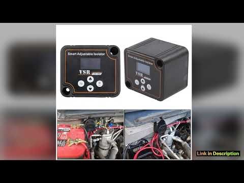 12V 140A Adjustable Dual Battery Isolator Split Charge Voltage Sensitive Relay LCD Display VSR Volt