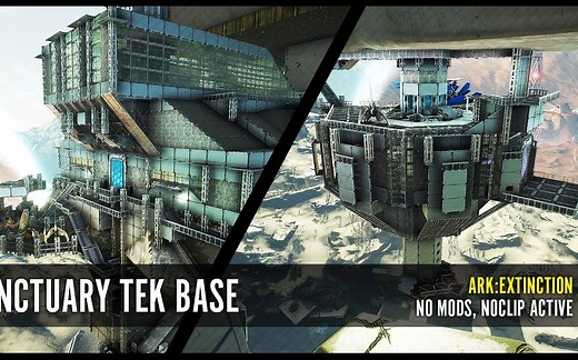 Ark-灭绝尖端TEK基地避难所建筑教程Part1