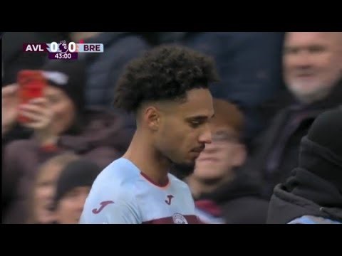 Kevin Schade Red Card 🟥 | Aston Villa vs Brentford 0-1 | Highlights | Premier League 26