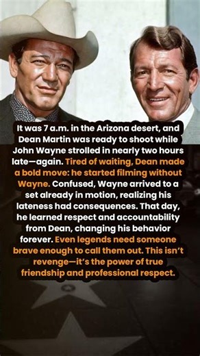 When John Wayne Showed Up Late On Set, Dean Martin's Revenge Shocked Everyone #shorts