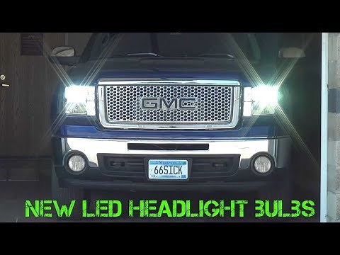 Installing 6000K LED Headlight Bulbs (2012 GMC Sierra 1500)