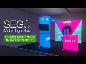 【SEGO 120】10x10ft modular aluminum portable trade show booth display lightbo