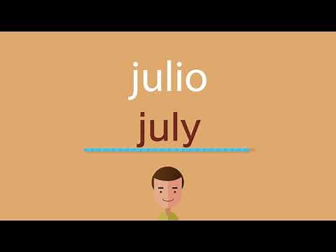 Cómo se dice julio en inglés