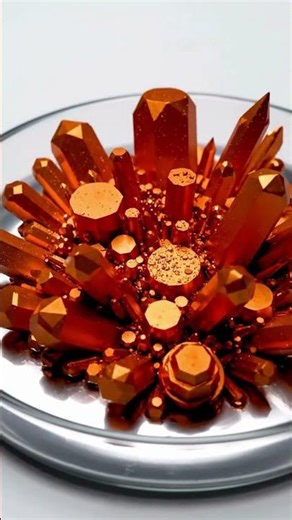 Exotic Metals Chemical Reaction with Silver | AI ASMR Crystal Growth