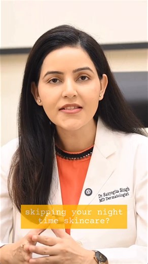 Dr Sanyogita Singh | Dermatologist on Instagram: "We are generally very cautious of our day time skincare routine but tend to ignore the night Night is when skin actually heals and resets. DERMACY VIT-C Brite Core Concentrate PM Brightening Serum works while you sleep. 20% Stabilized Vitamin C + mineral-rich spring water = brightening + repair in one step. Because your skin deserves care even at night 🌙 #collab #vitaminc #dermatologist"
