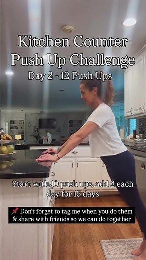 Kitchen Counter Push up Challenge- 15 days for beginners