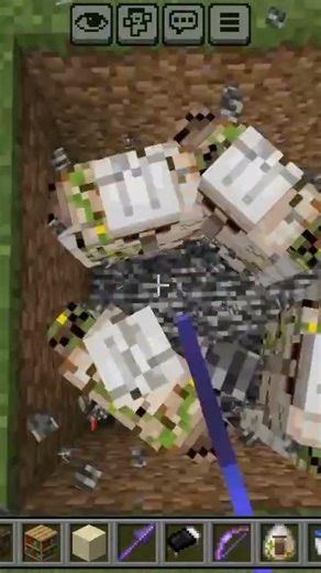 minecraft infinity mace attack iron golam#minecraft#parkor