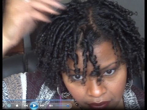 "Natural Hair" Finger Coil Out Tutorial - BEAUTIFUL!!