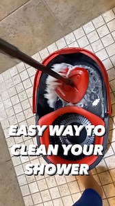 51K views · 1.9K reactions | Just another use for the amazing spin mop. I clean with a gal of hot water + 1/3cup bleach + 2 TBSP of powdered tide. Any moldy grout spots I pretreat with Tilex. Works great. Any shower cleaning questions? Ask away! • • • #thecleaningchannel #cleaningmotivation #cleanbathroom #cleaninghacks #cleaningtips #cleanhousecleanmind | Thecleaningchannel | Facebook
