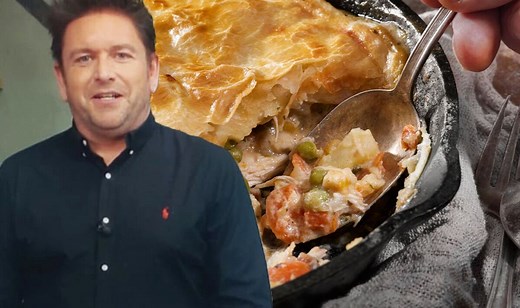 James Martin makes a 'simple' chicken pie