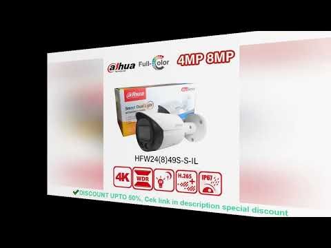 Dahua 4MP 8MP Full Color Bullet Camera With IR Warm Light Mic H.265+ Smart Human & Vehicle